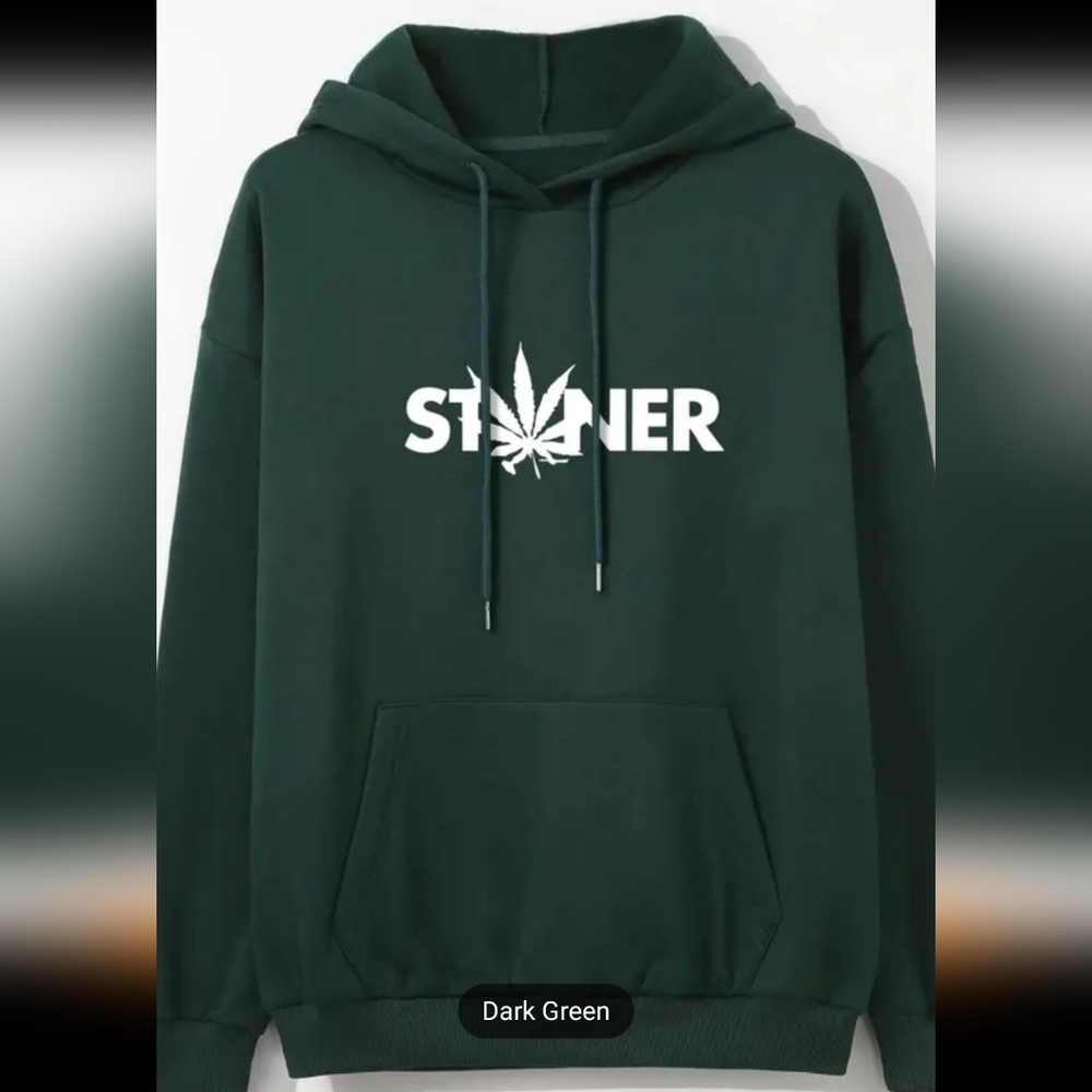 Sale- $ New Mens Stoner Hoody light fleece Great quality buy 2 & save